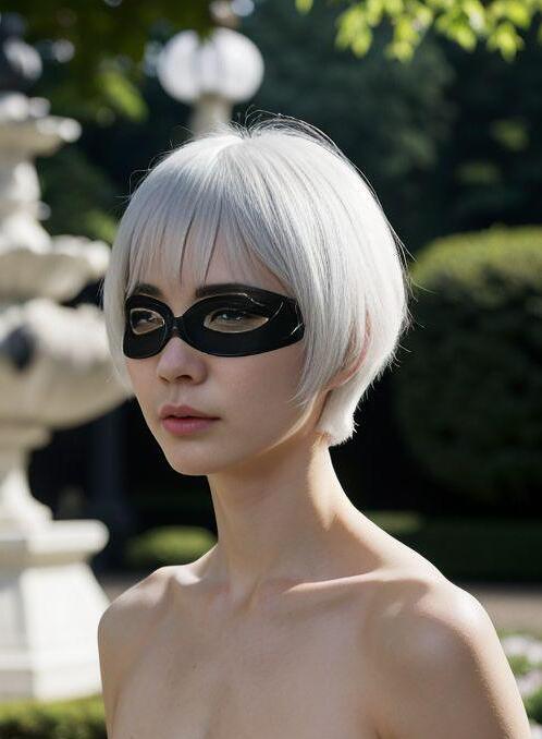 AI Porn Image of Natural Blue Serious Japanese Fit Girl