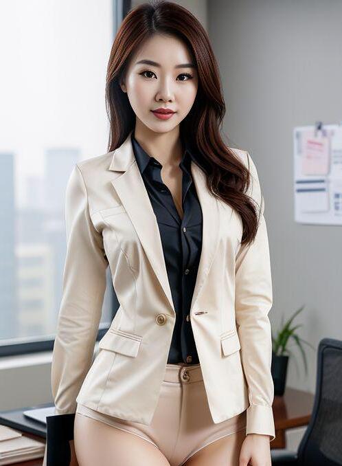 AI Porn Image of Chinese Small Office 20-30 Years Old Secretary
