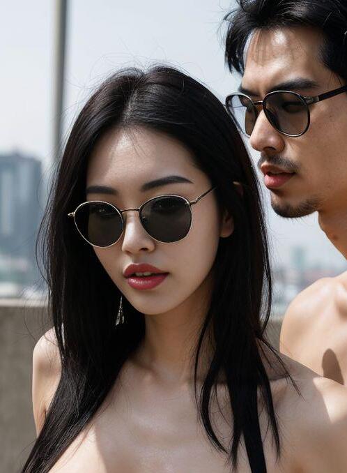 AI Porn Image of 18 Years Old Messy Ahegao Glasses Chinese Teen (18+)