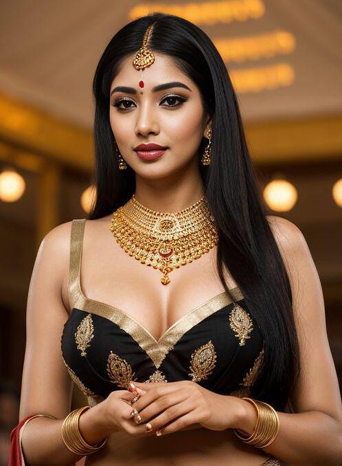 AI Porn Image of Stand Up Black 20-30 Years Old Indian Straight