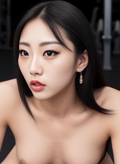AI Porn Image of Natural Korean Gym Club 18 Years Old Fit Girl Teen (18+)