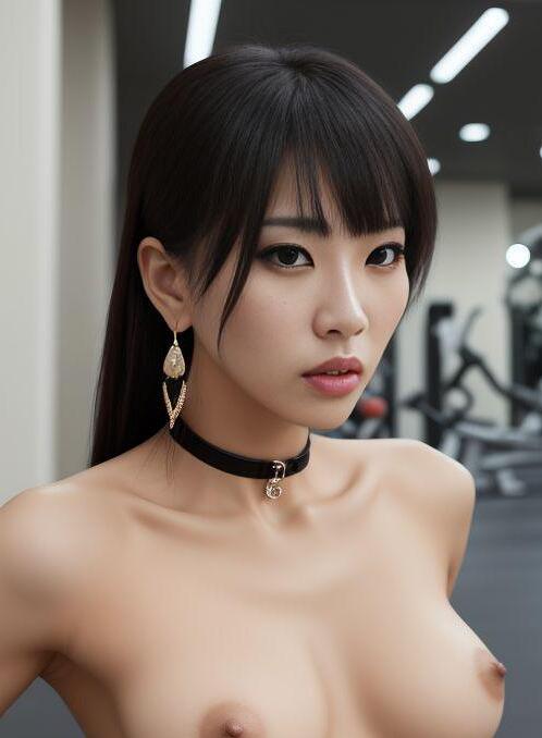 AI Porn Image of Gym Club Korean 1 Woman 18 Years Old Black Teen (18+)