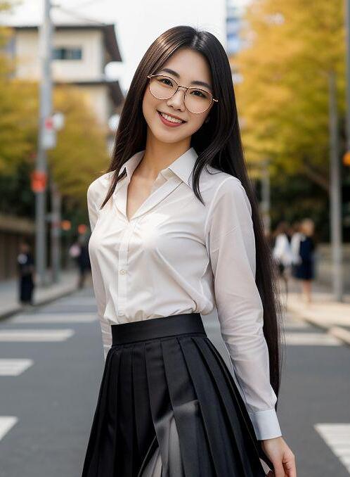 AI Porn Image of Small 18 Years Old Straight Japanese City Street Teen (18+)