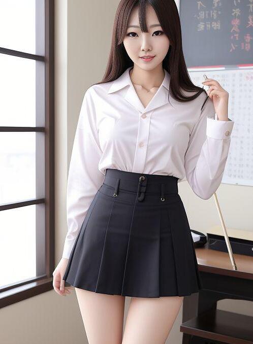 AI Porn Image of Japanese Mini Skirt Skinny Student 18 Years Old Teen (18+)